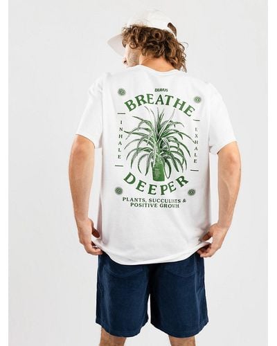 Dravus Deep breaths camiseta blanco