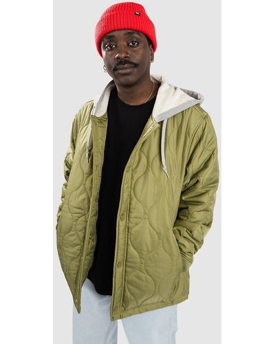 Paterson Quilted liner hooded chaqueta verde