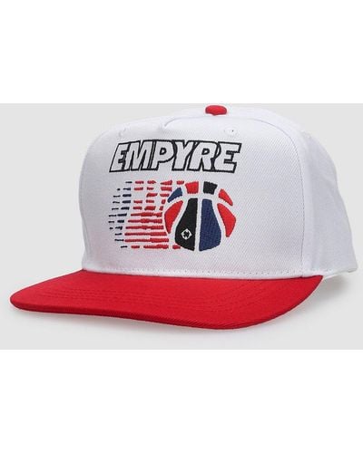 Empyre Bball snapback gorra blanco - Rojo