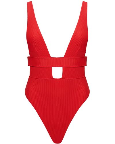 Bluebella Lucerne Plunge Swimsuit Red