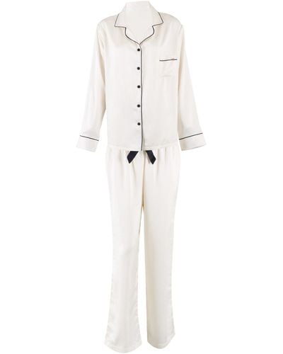 Bluebella Claudia Shirt And Trouser Cream - White