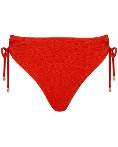 Bluebella Shala High-waist Bikini Brief Red