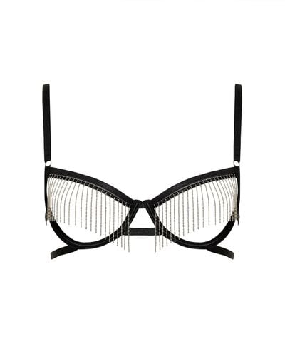 Bluebella Bluebella soutien-gorge ouvert antoinette noir/argenté - Neutre