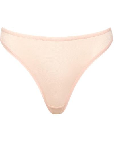 Bluebella Thena High-waist Thong Frosted Caramel - Natural