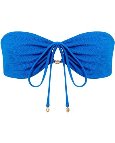 Bluebella Shala Multi-way Bandeau Bikini Top Blue