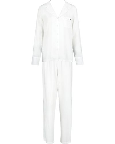 Bluebella Bluebella tarcon pyjama long en viscose Écologique blanc
