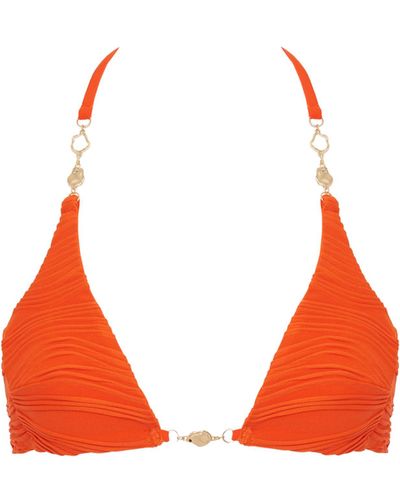 Bluebella Orta Triangle Bikini Top Orange