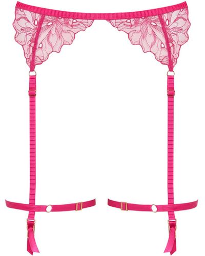 Bluebella Astra Suspender Thigh Harness Fuchsia Pink