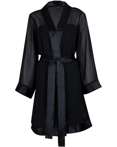 Bluebella Chiffon Kimono Black