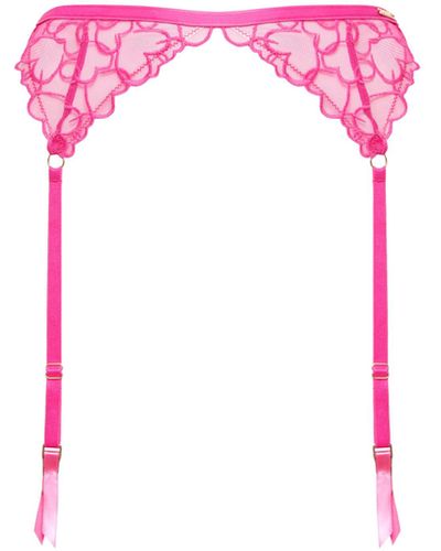 Bluebella Valentina Suspender Fuchsia Pink