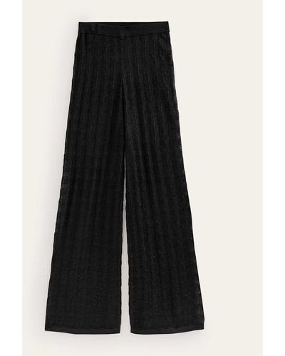 Boden Knitted Beach Trousers - Black