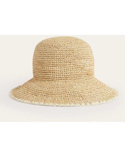 Boden Raffia Bucket Hat - Natural
