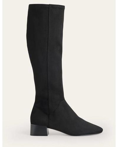 Boden Flat Stretch Knee High Boots - Black