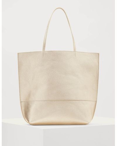 Boden Leather Tote Bag Pale - Natural