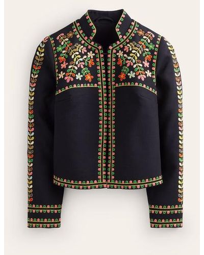 Boden Embroidered Icon Jacket - Black