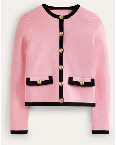 Boden Holly Knitted Jacket - Pink
