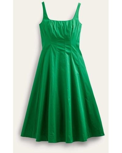 Boden Sleeveless Paneled Midi Dress - Green