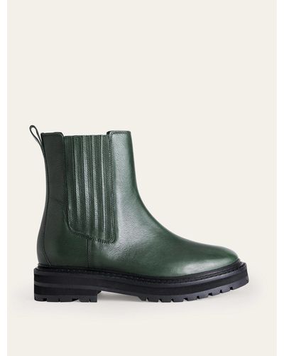 Boden Sadie Chunky Chelsea Boot - Green