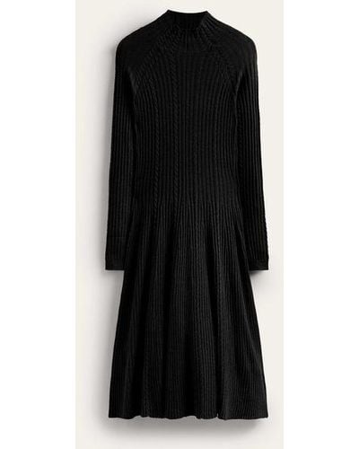 Boden Tessa Knitted Dress - Black