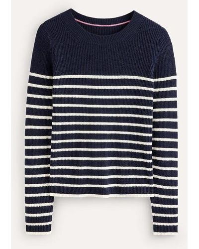 Boden Francesca Stripe Sweater - Blue