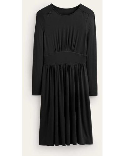 Boden Thea Short Jersey Dress - Black