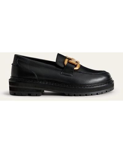 Boden Iris Snaffle Chunky Loafers - Black