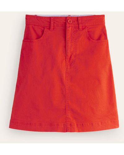 Boden Mini-jupe chino nell - Rouge