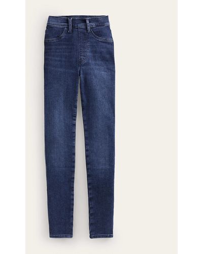 Boden High Rise Pull-on Skinny Jeans - Blue