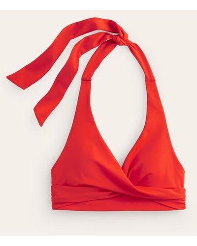 Boden Levanzo Halter Bikini Top - Red