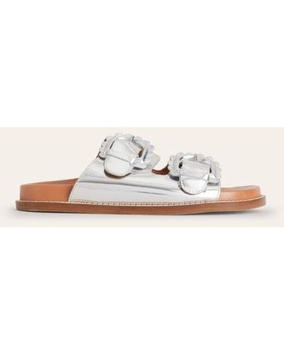 Boden Double Buckle Sliders - Natural