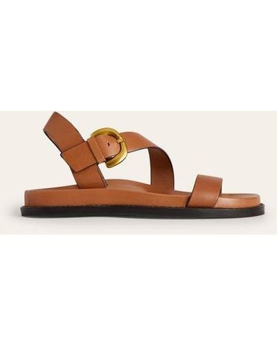 Boden Chunky Buckle Sandal - Brown