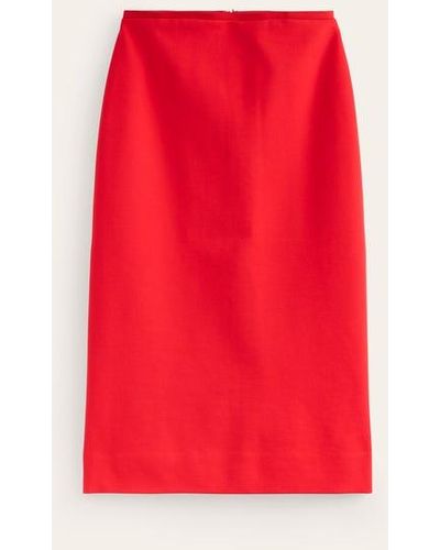 Boden Hampshire Ponte Skirt - Red