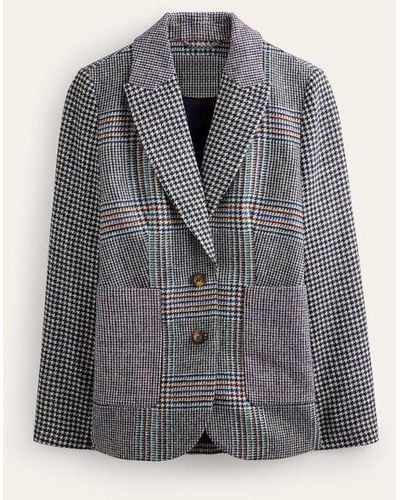 Boden The Marylebone Tweed Blazer - Gray
