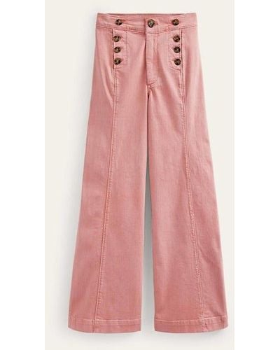 Boden Sailor Wide Leg Pants - Pink