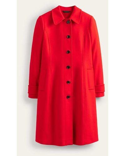 Boden Durham Wool Blend Coat - Red