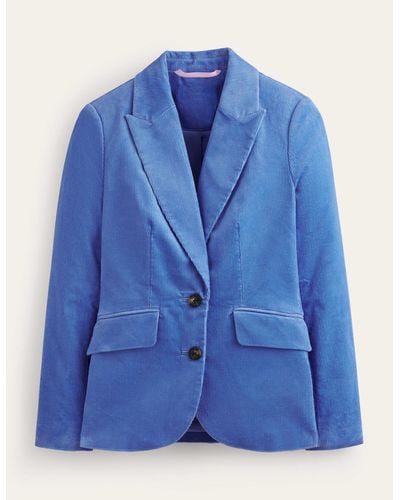 Boden Blazer marylebone en velours - Bleu