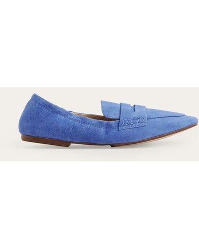 Boden Flexible Sole Loafers - Blue