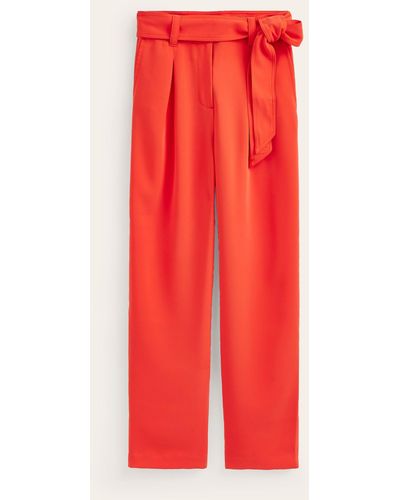 Boden Tapered Tie Waist Trousers