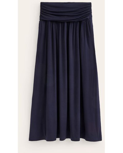Boden Rosaline Jersey Skirt - Blue