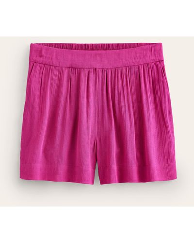 Boden Crinkle Shorts - Pink