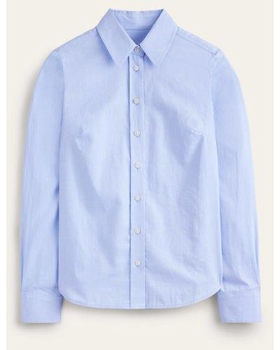 Boden Sienna Cotton Shirt - Blue