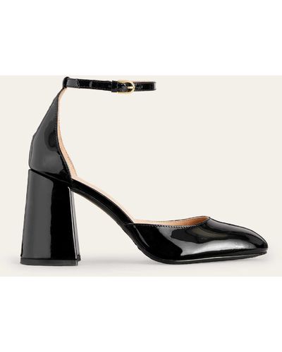 Boden Patent-leather Court Shoes - Black