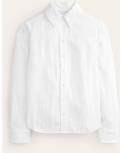 Boden Sienna Linen Shirt - White