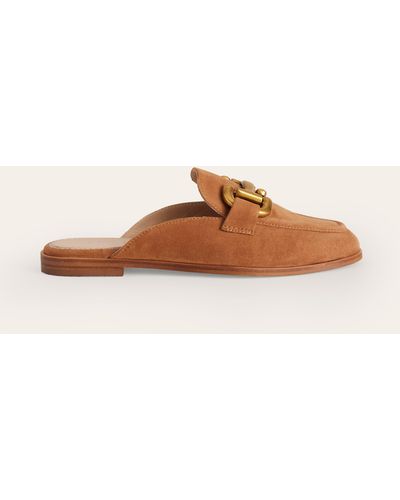 Boden Mules style mocassins iris à mors - Marron