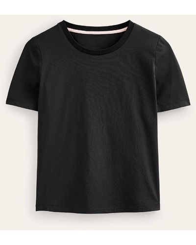 Boden T-shirt col rond 100% coton - Noir
