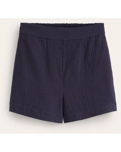 Boden Double Cloth Shorts - Blue
