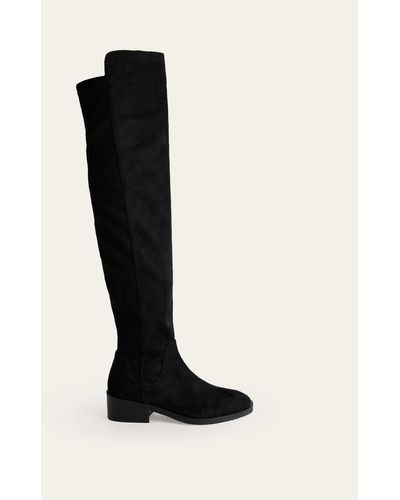 Boden Over-the-knee Stretch Boots - Black