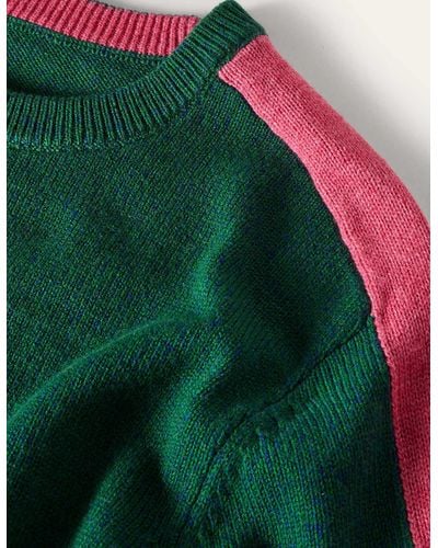 Boden Merino Blend Crew Neck Sweater - Green