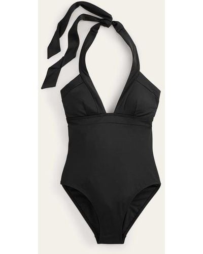 Boden Ithaca Halter Swimsuit - Black
