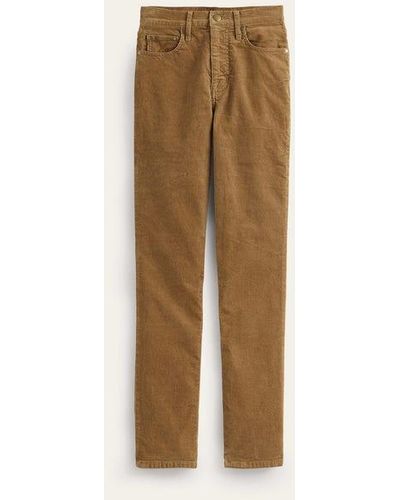Boden Corduroy Slim Straight Jeans - Natural